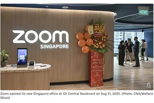 Cover image for Zoom opens new 7,500 sq ft office in Singapore as part of Asia-Pacific expansion push